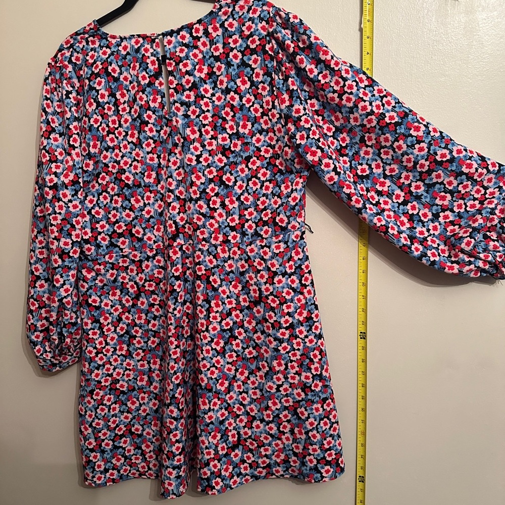 POPSUGAR Kids Floral Dress - Red and Blue